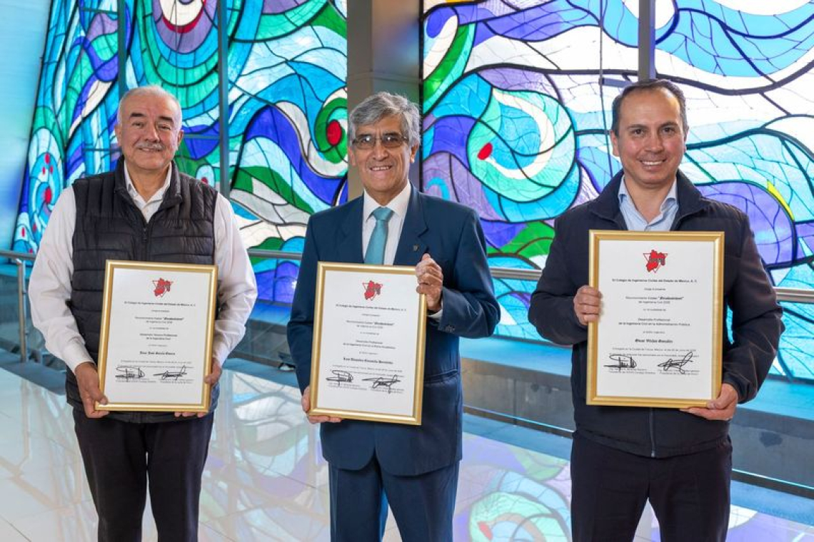 Orgullo UAEMéx: tres egresados son reconocidos  por su trayectoria en Ingeniería Civil