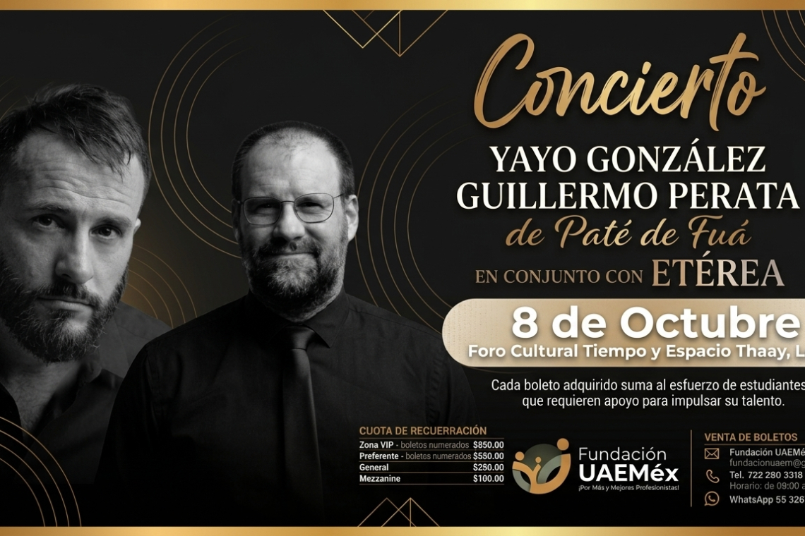 Fundación UAEMéx convierte la música en apoyo para estudiantes 